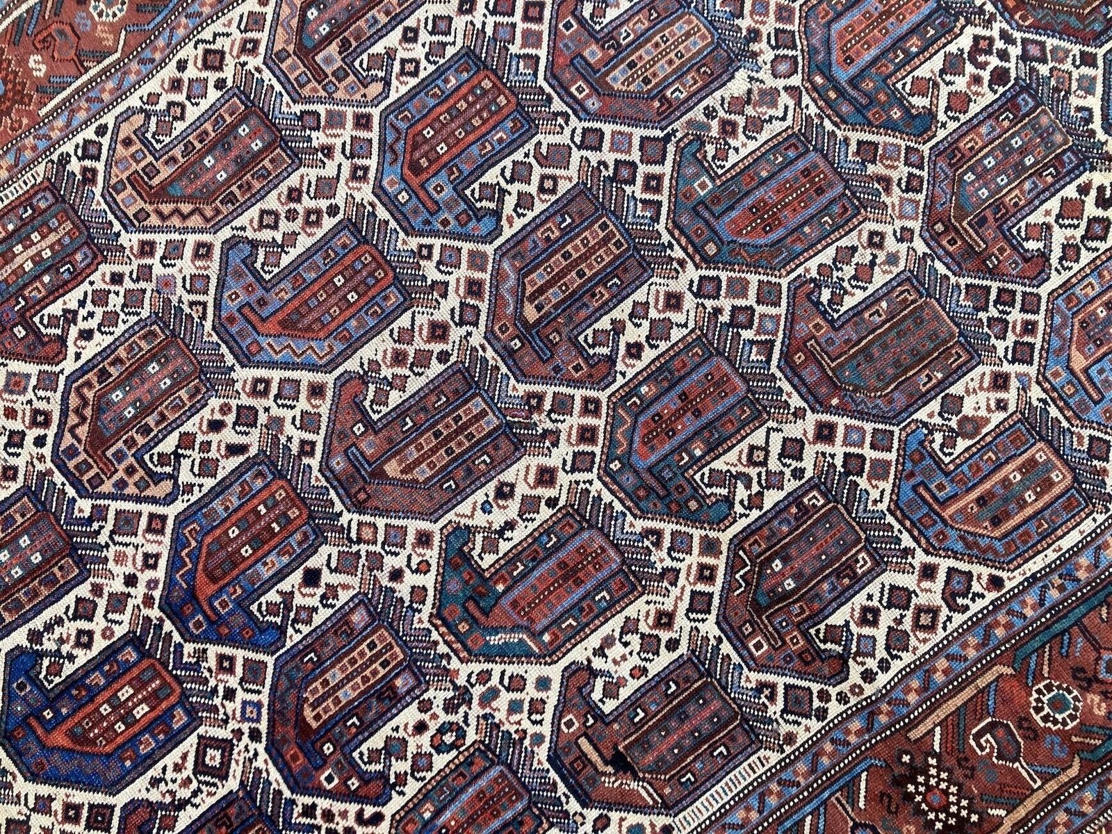 photo for sale Antique Khamseh Rug 1.90m X 1.39m