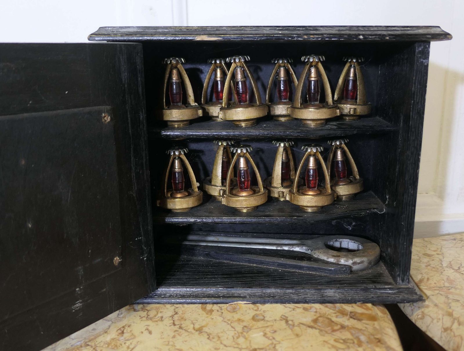 Set Of Mather And Platt Sprinkler Heads In Case A Rare Find photo furniture
