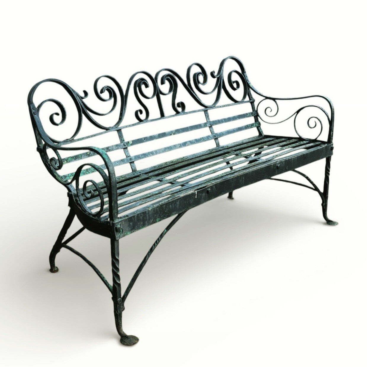 Regency Cast Iron Garden Bench. Superb Quality.