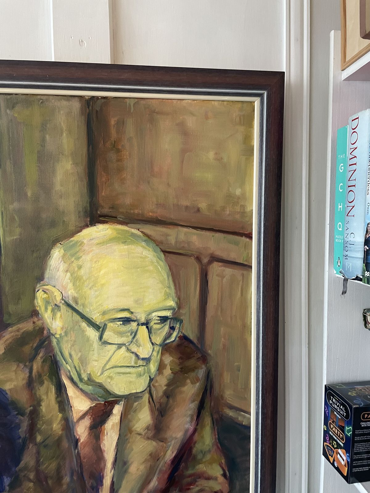 Oil On Canvas Framed Signed Portrait Gentleman 90cm By 70cm photo 125.0