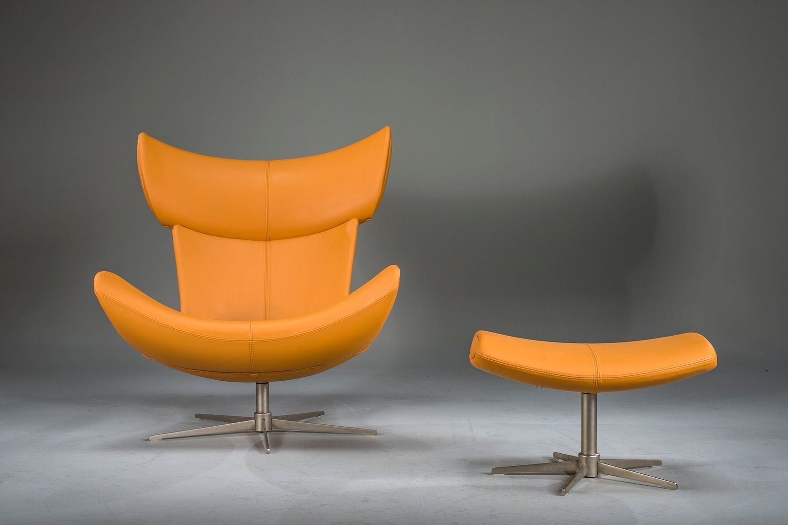 Set Of Imola Lounge Chair And Ottoman Attributed To Henrik Pedersen For Boconcept, 2000s photo buy