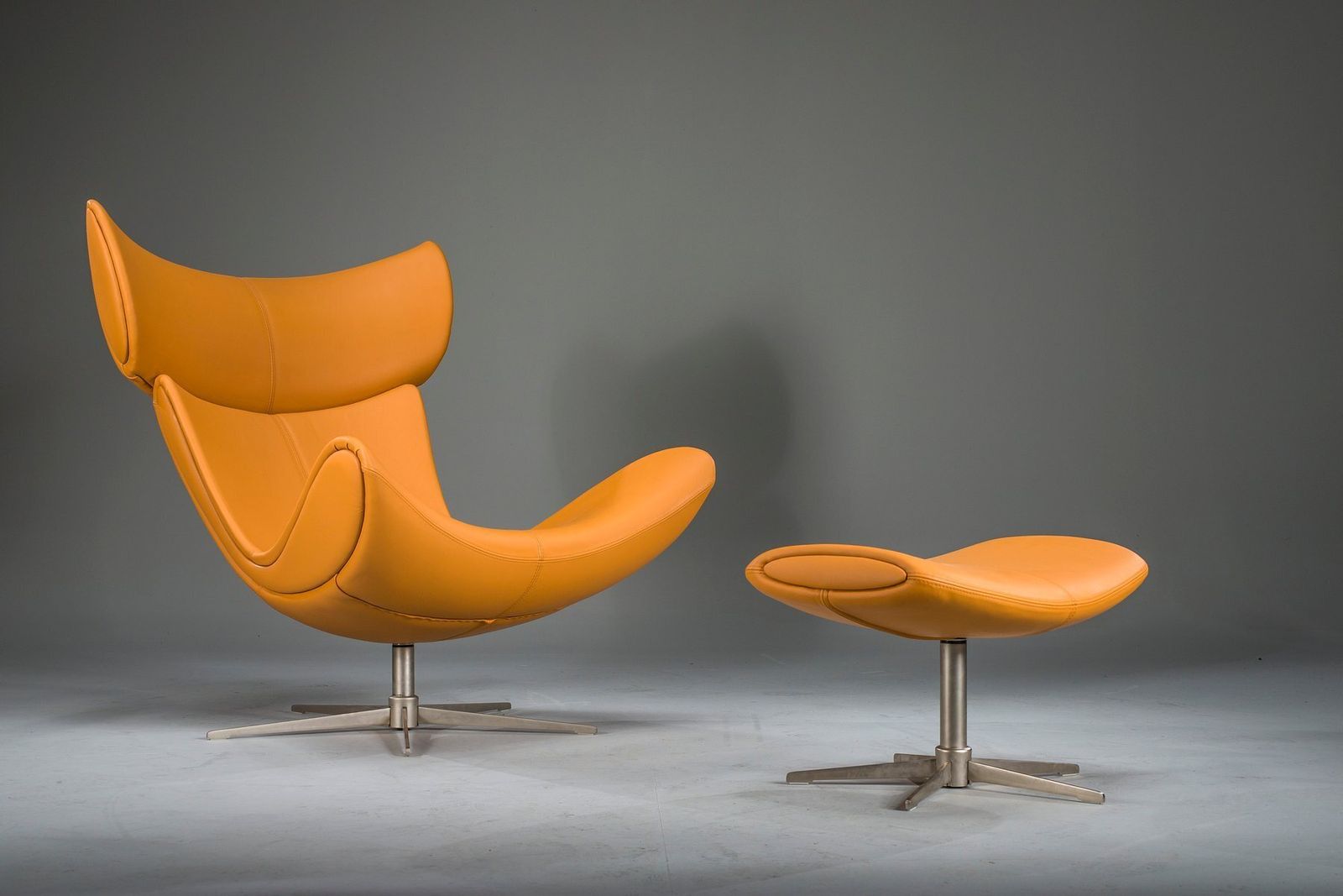 Set Of Imola Lounge Chair And Ottoman Attributed To Henrik Pedersen For Boconcept, 2000s photo vintage