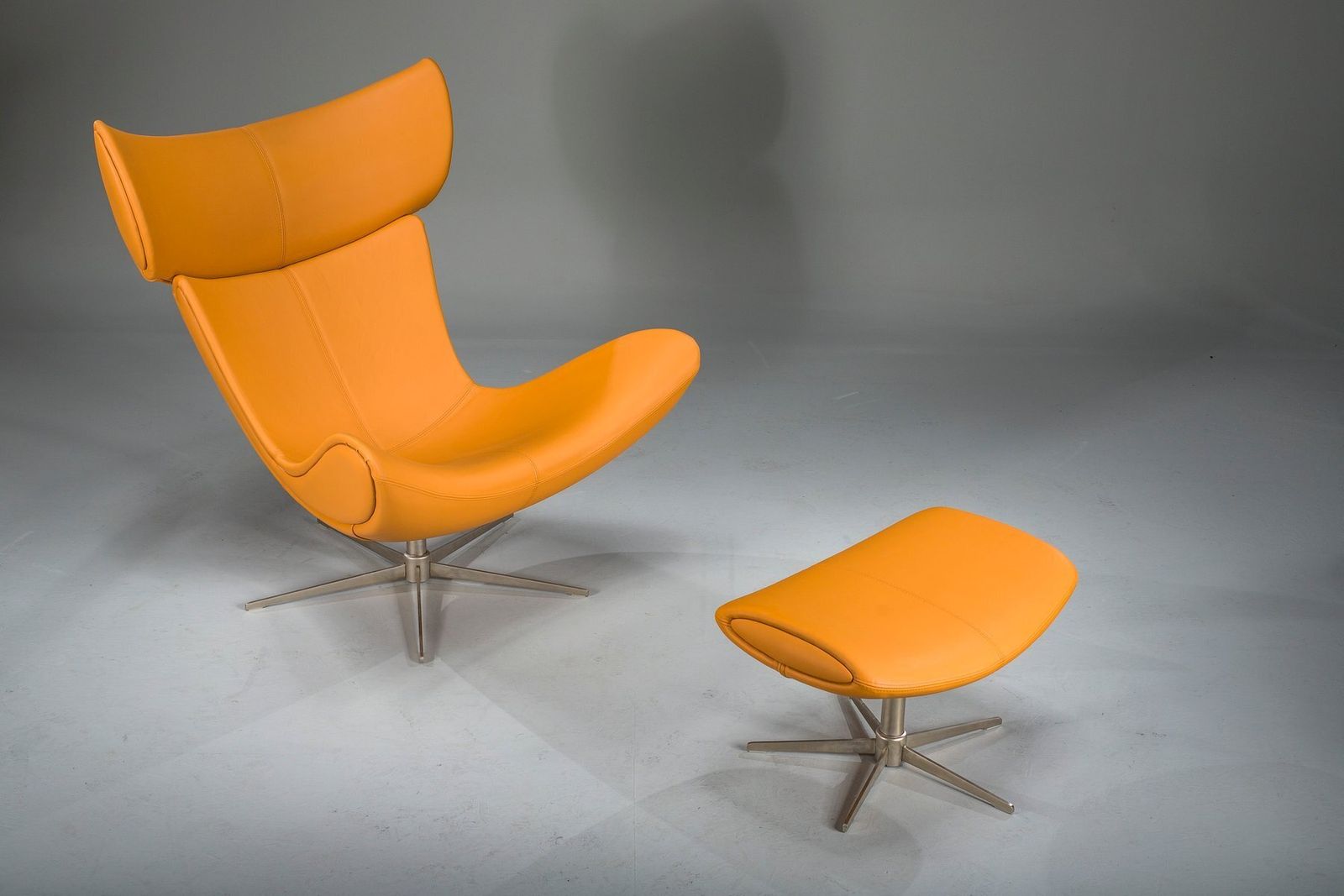 photo buy Set Of Imola Lounge Chair And Ottoman Attributed To Henrik Pedersen For Boconcept, 2000s