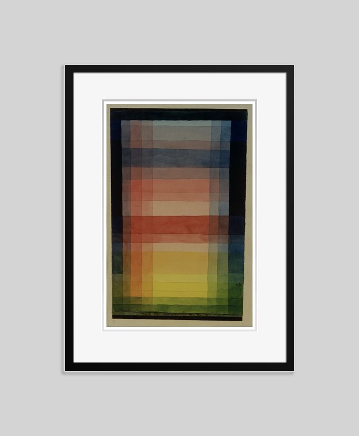 Paul Klee 'Architecture Of The Plane' Archival Pigment Print Framed In Black
