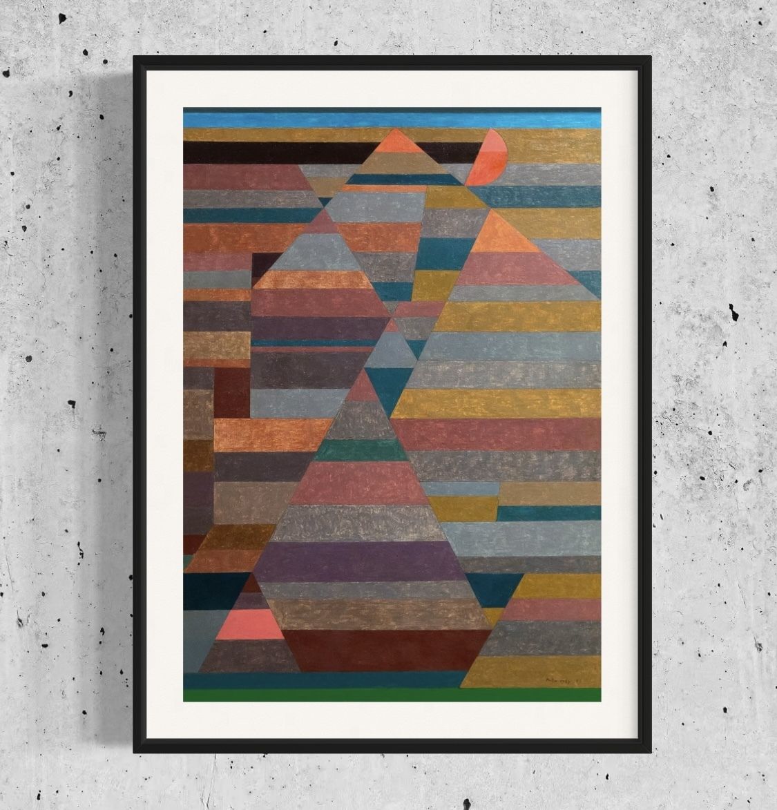 Paul Klee 'Necropolis' Archival Pigment Print Framed In Black