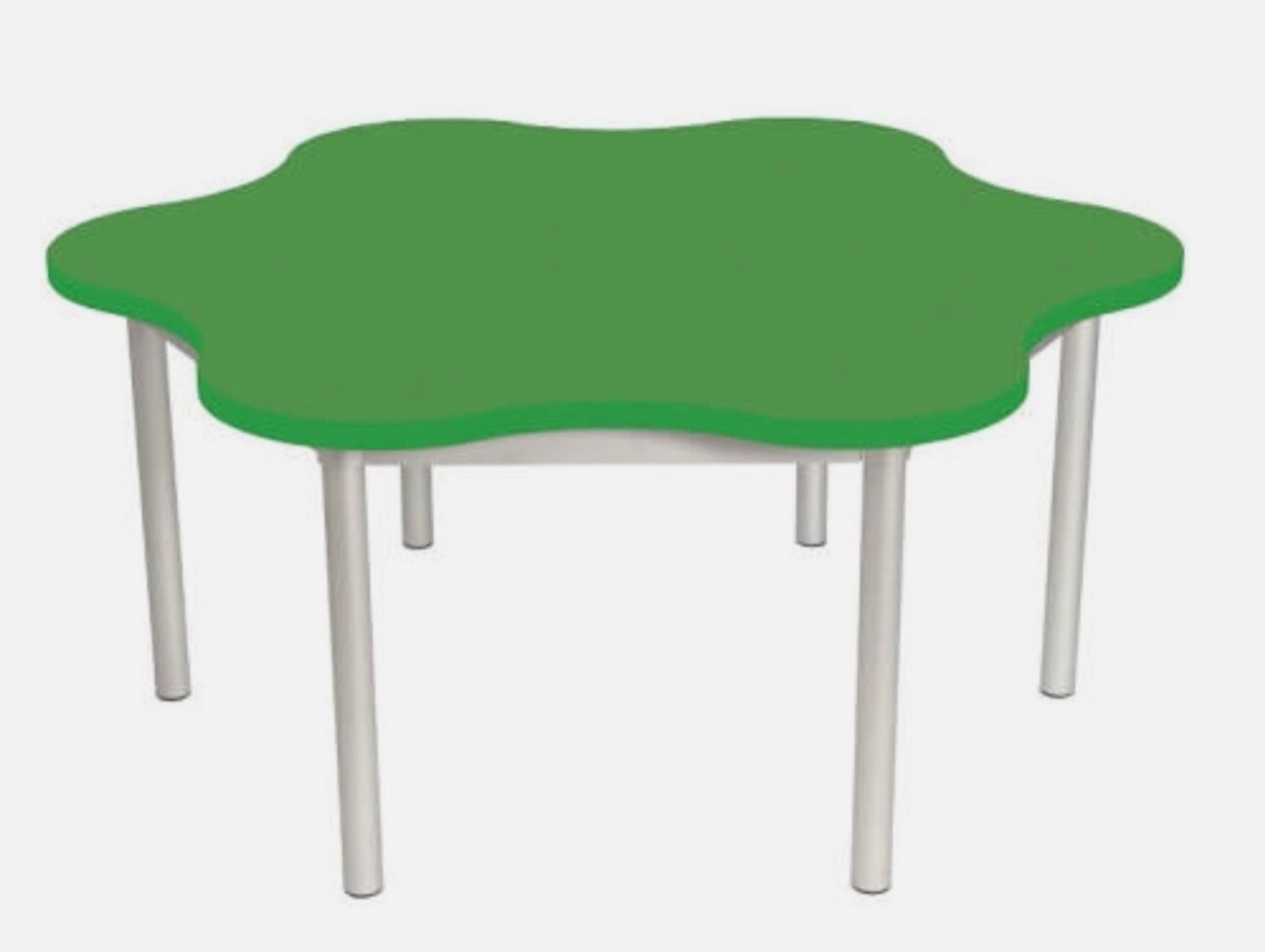 photo for sale Retro Coffee Table Scallop Shape Large Bright Green Colour