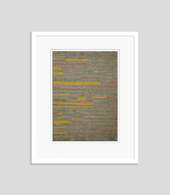 Paul Klee 'Monuments At G' Archival Pigment Print Framed In White