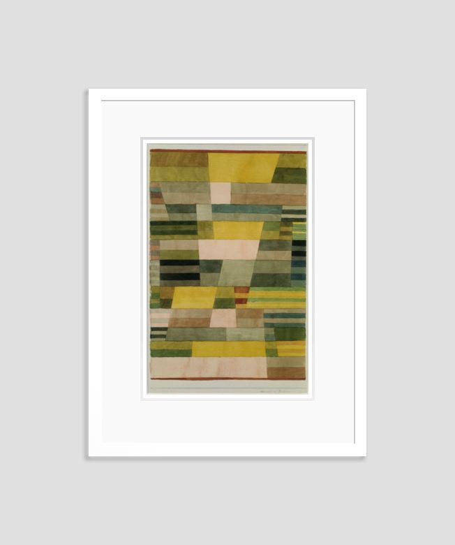 Paul Klee 'Monument' Archival Pigment Print Framed In White