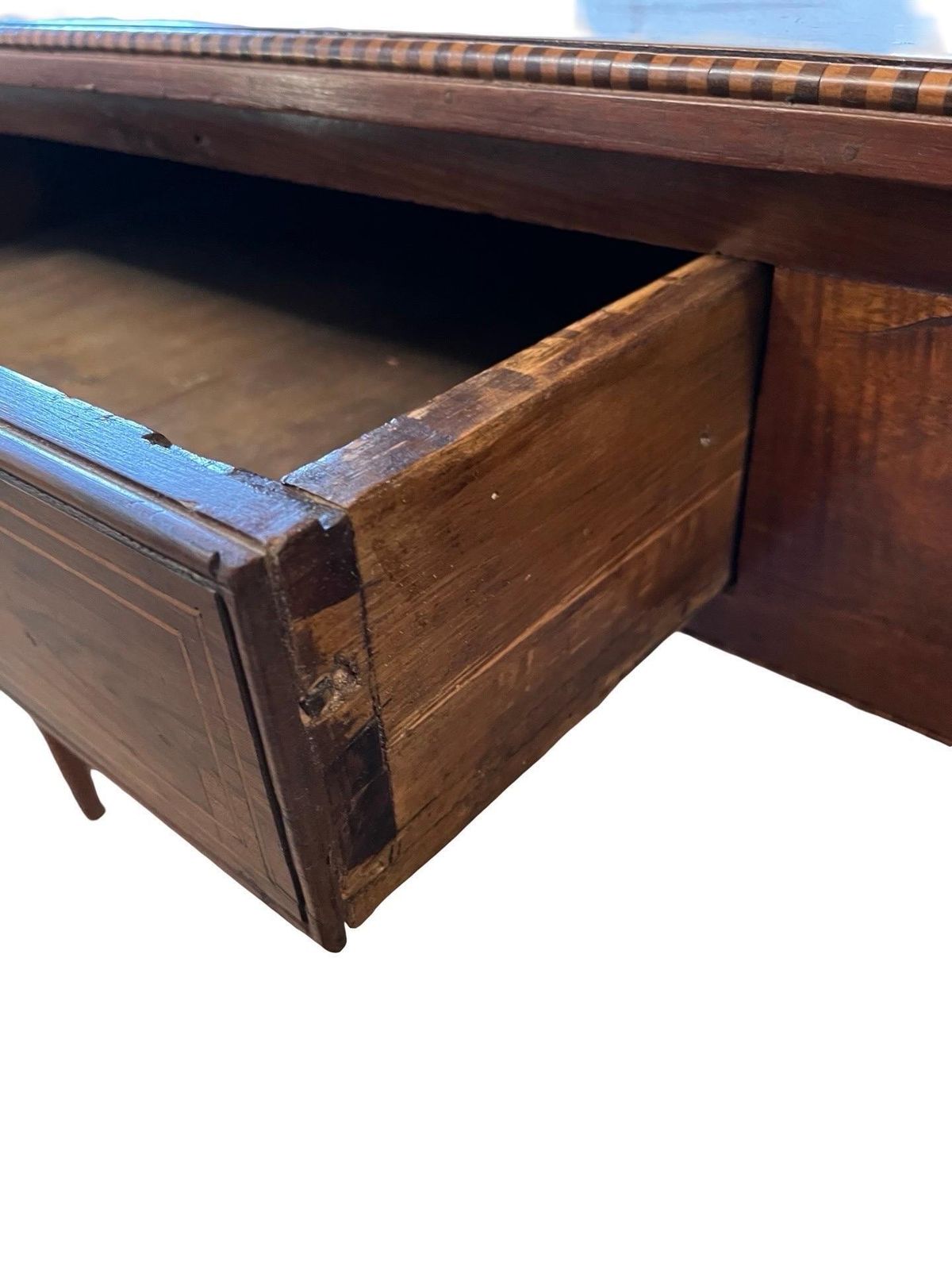 photo for sale 18th Century Italian Walnut Writing Desk / Side Table With Inlay