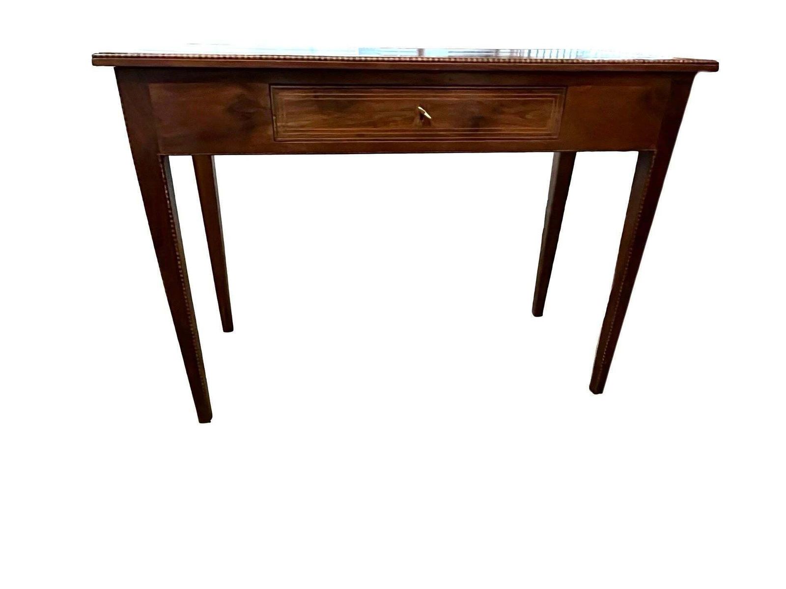 photo buy 18th Century Italian Walnut Writing Desk / Side Table With Inlay
