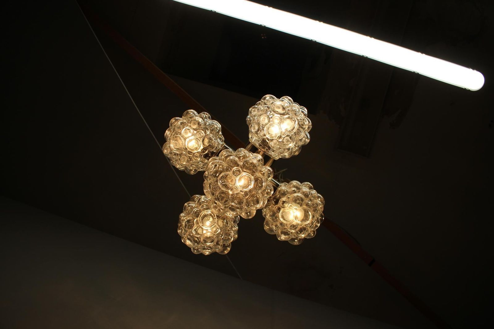 photo vinterior Bubble Glass Chandelier By Kamenický šenov, Czechoslovakia, 1970s