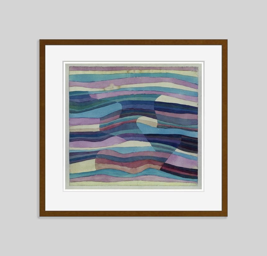 Paul Klee 'Moving Thresholds' Archival Pigment Print Framed In Brown
