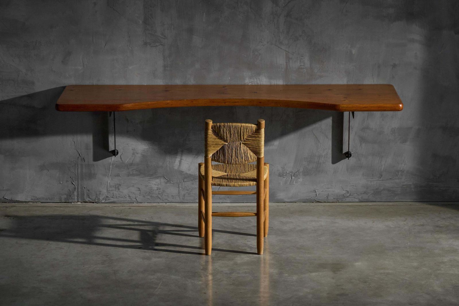 Wall Mounted Desk By Charlotte Perriand, France, 1950s photo Furniture