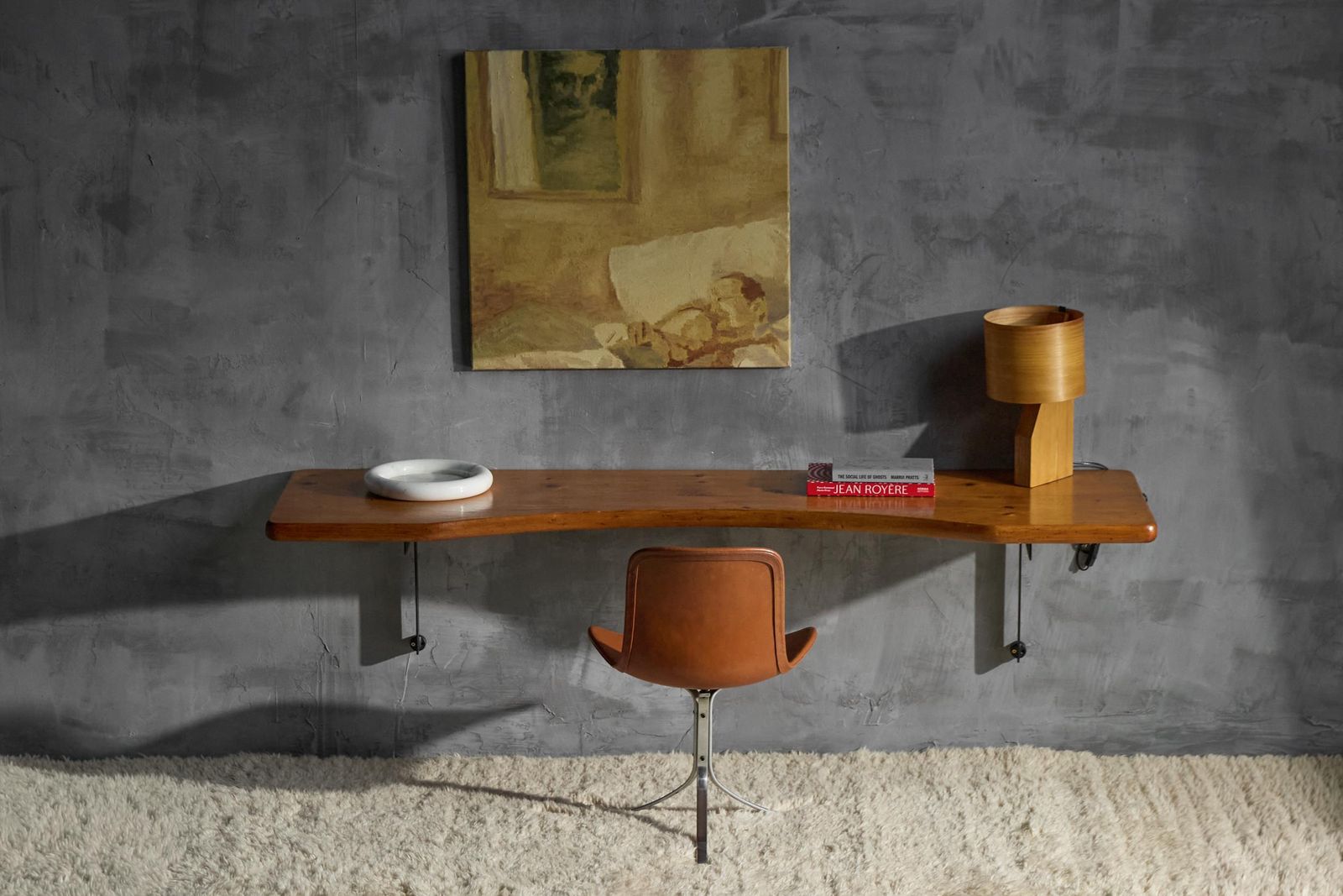 photo vinterior Wall Mounted Desk By Charlotte Perriand, France, 1950s