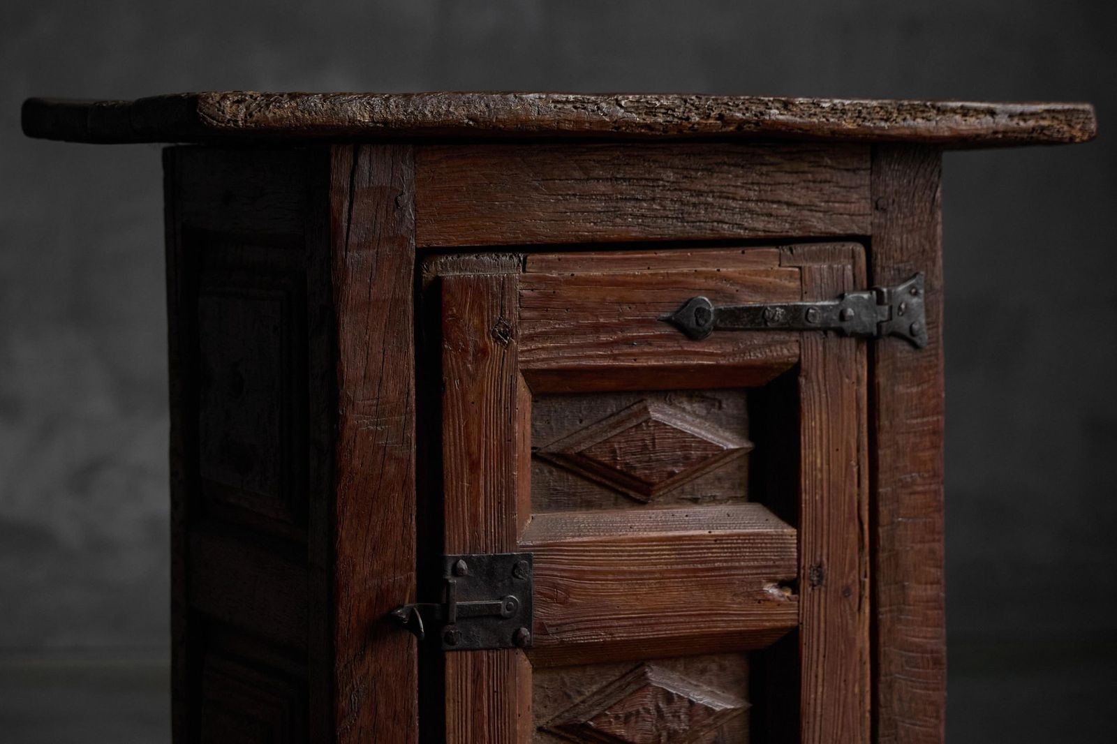 Antique Rustic Oak Cabinet, France, 19th Century photo furniture