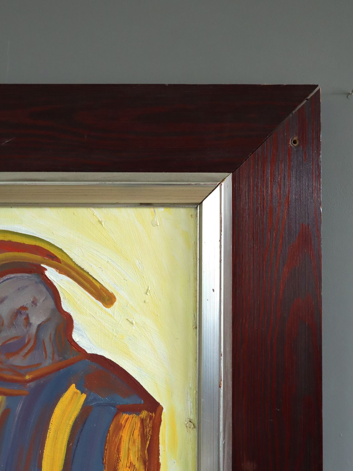 photo for sale The Exchange Oil Painting, Mid 20th Century