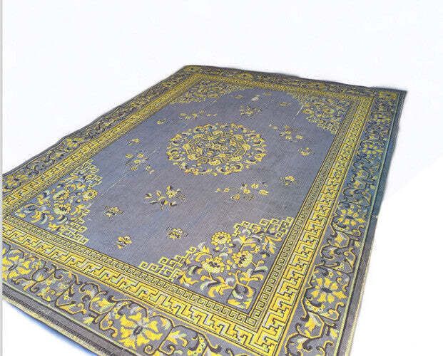 Edwardian Country House Carpet / Rug 271 X 203 Cms. Worn Condition. photo for sale