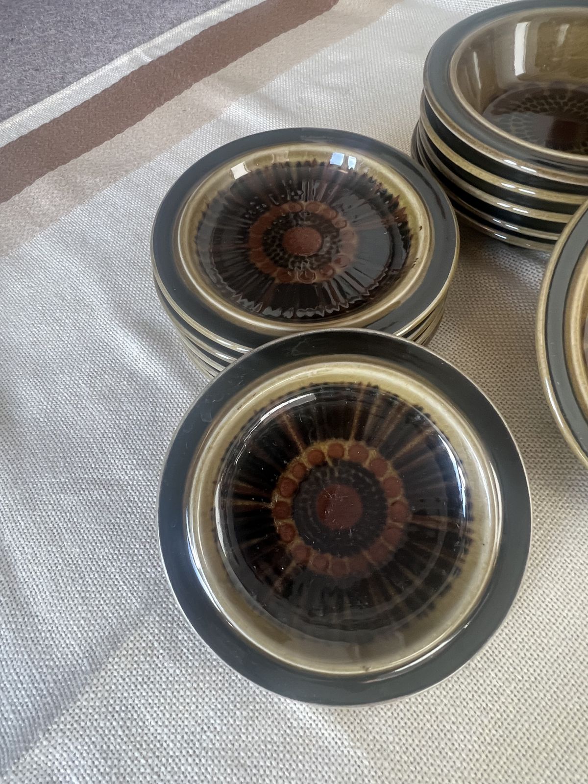 Arabia Finland Kosmos Gunvor Olin Grönqvist Ceramic Stoneware Set Green/Brown photo 560.0