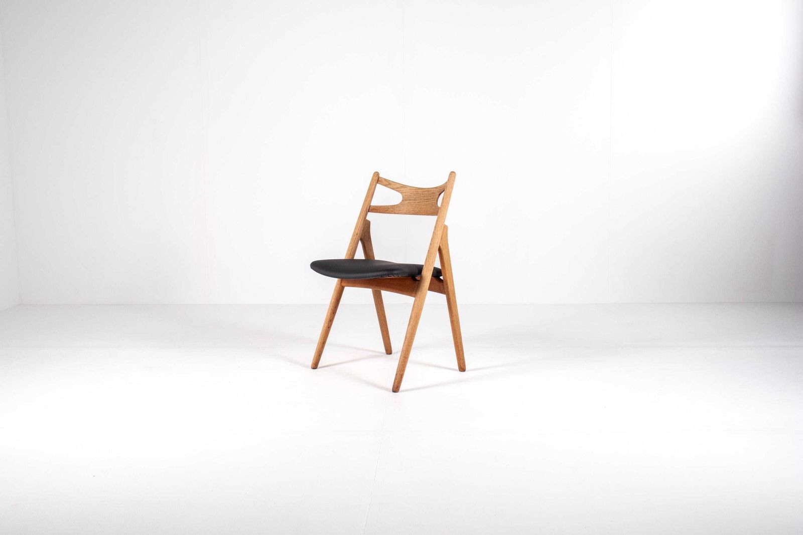 Sawbuck Chairs By Hans J. Wegner – Set Of 5, Model Ch29, Oak, 1950s photo 4448.0