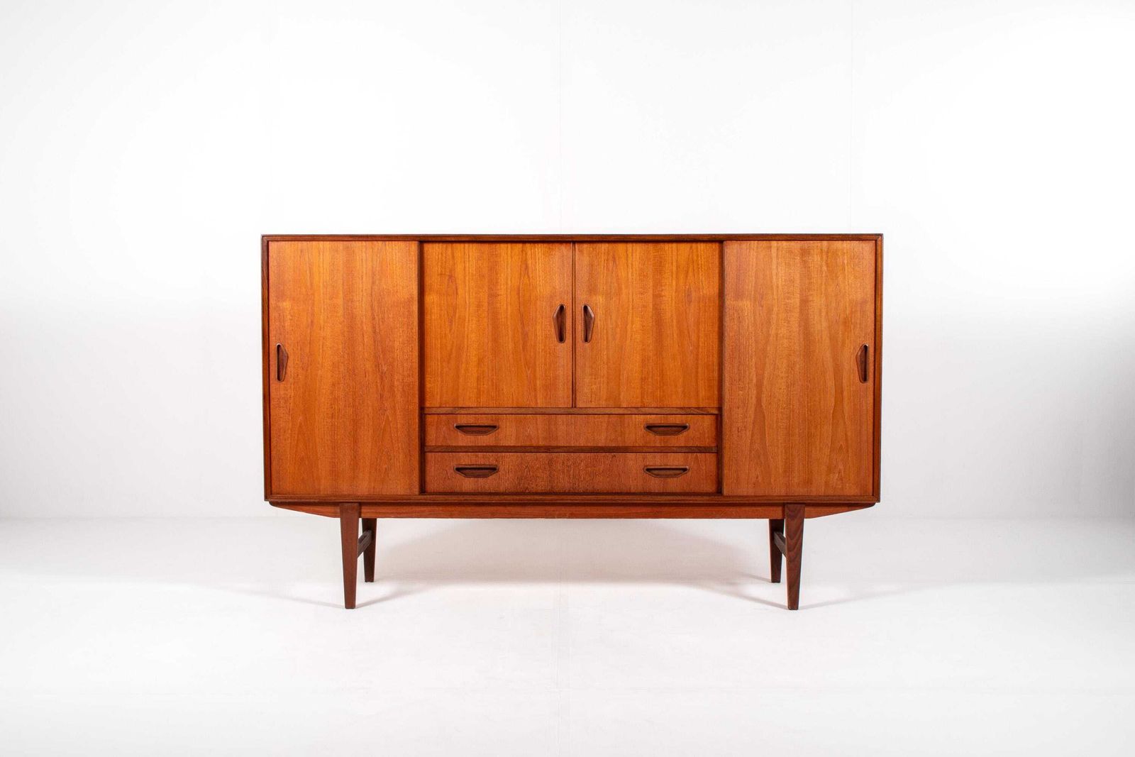 Danish Mid Century Teak And Rosewood Sideboard By P. Westergaard Møbelfabrik, 1960s photo for sale