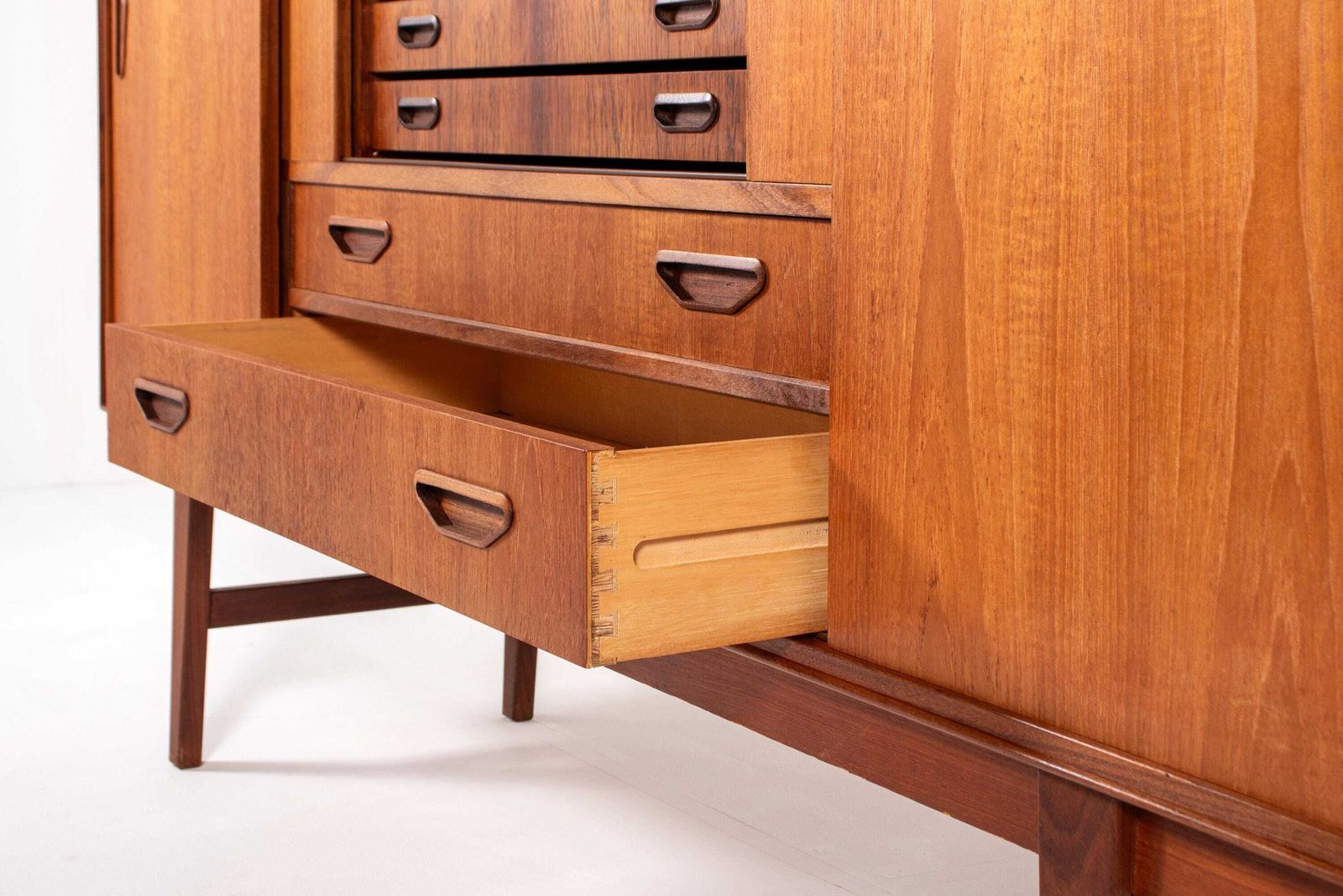 photo for sale Danish Mid Century Teak And Rosewood Sideboard By P. Westergaard Møbelfabrik, 1960s