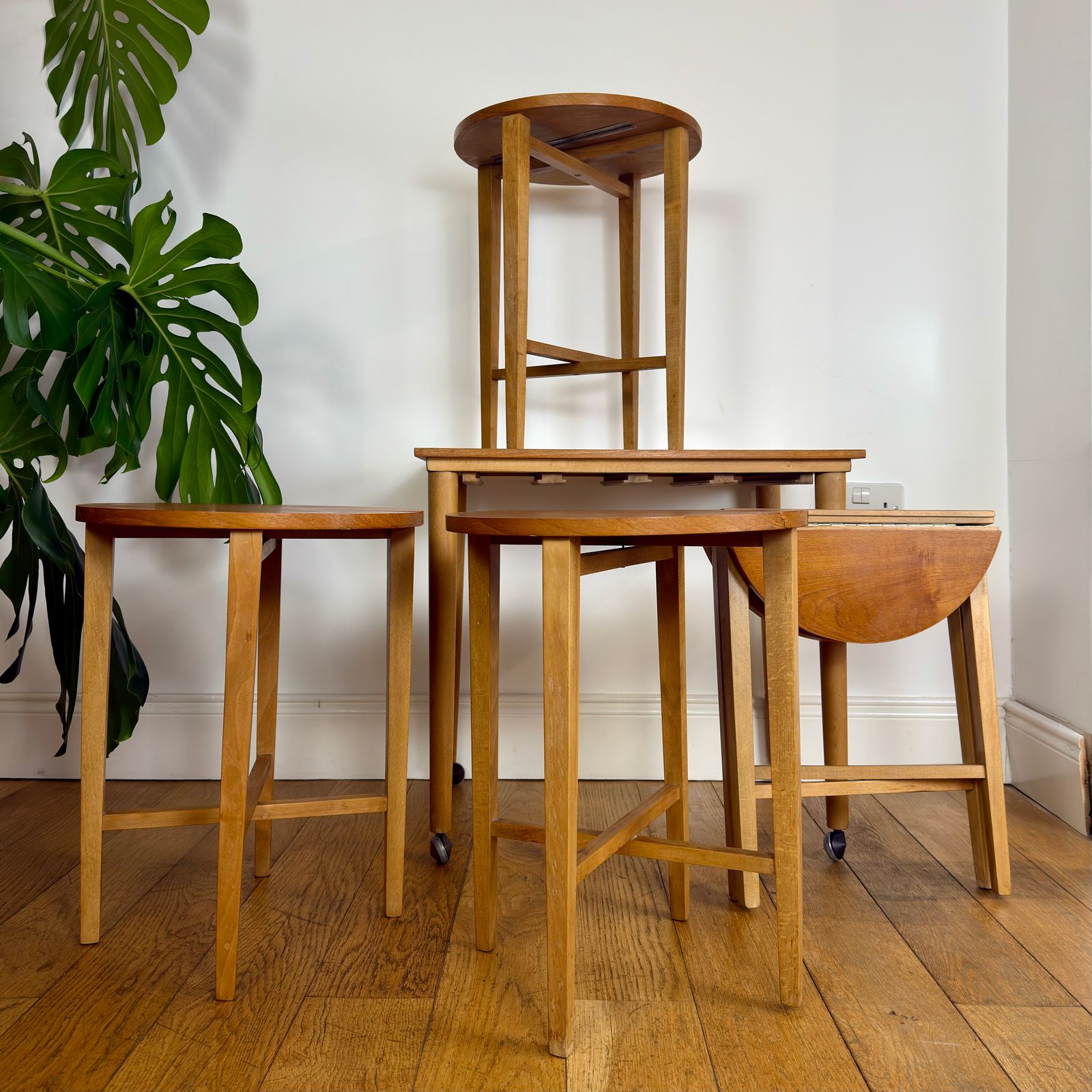 Mid Century Danish Teak Nest Of Tables By Poul Hundevad photo furniture