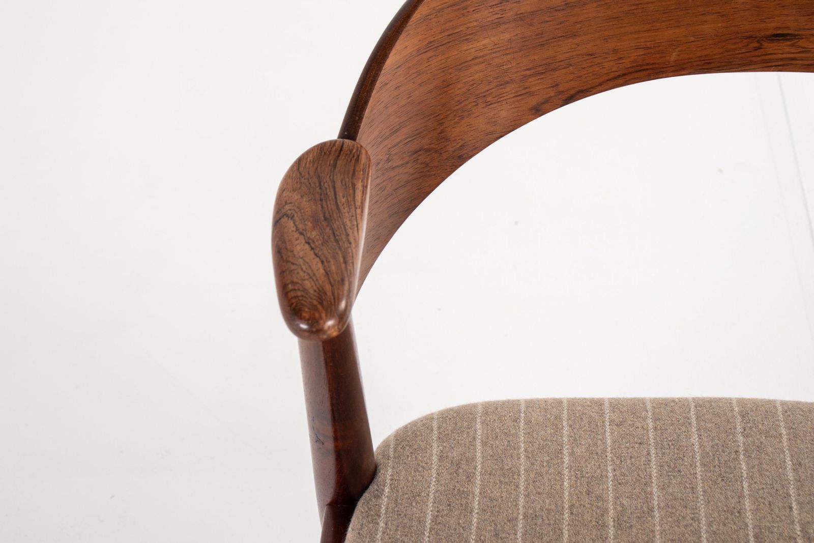 Vintage Korup Stolefabrik Chair In Rosewood – Newly Upholstered In Wool Fabric photo buy