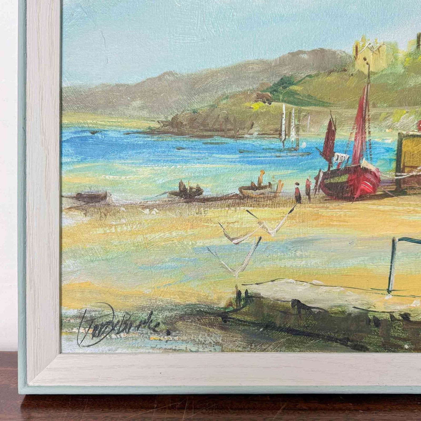 'West Quay' Oil Painting By Terry Burke photo for sale