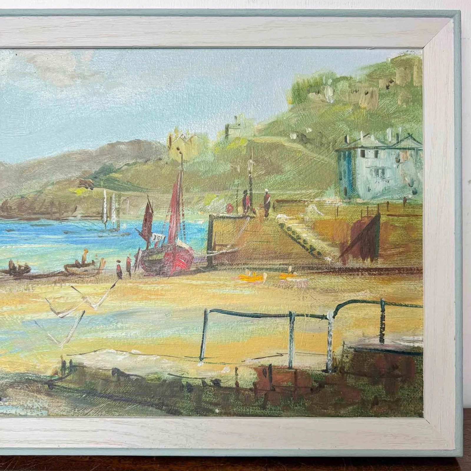 'West Quay' Oil Painting By Terry Burke photo Art