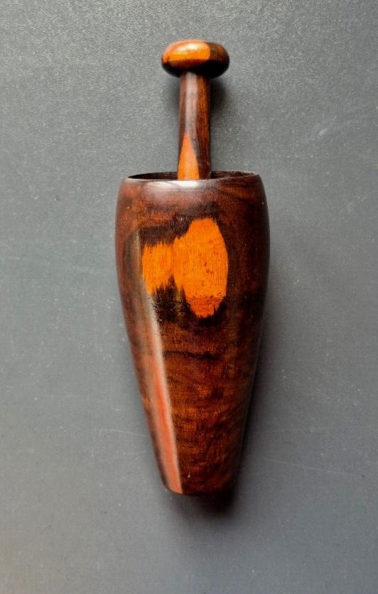 Beautiful Lignum Vitae Apothecary / Snuff Pestle And Mortar, English, Early 19th Century photo for sale