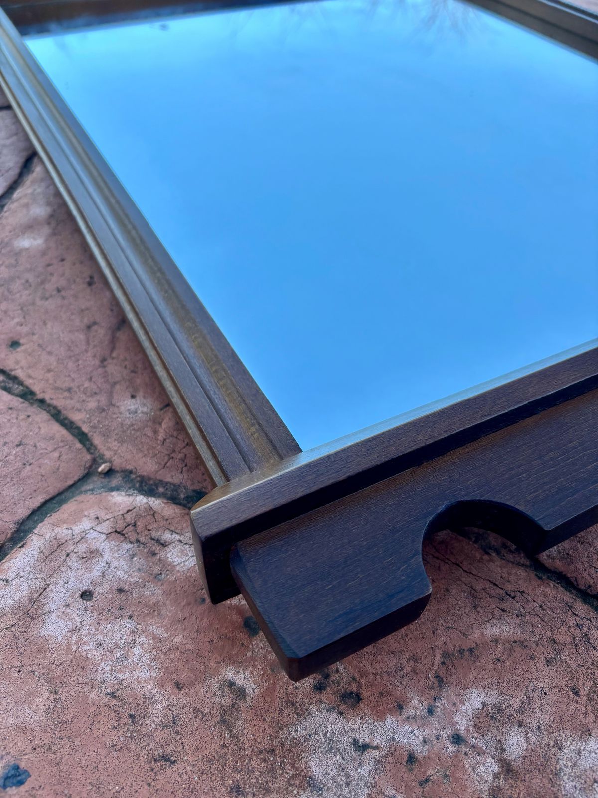 photo furniture Spanish Castilian Wooden Mirror, Early 20th Century