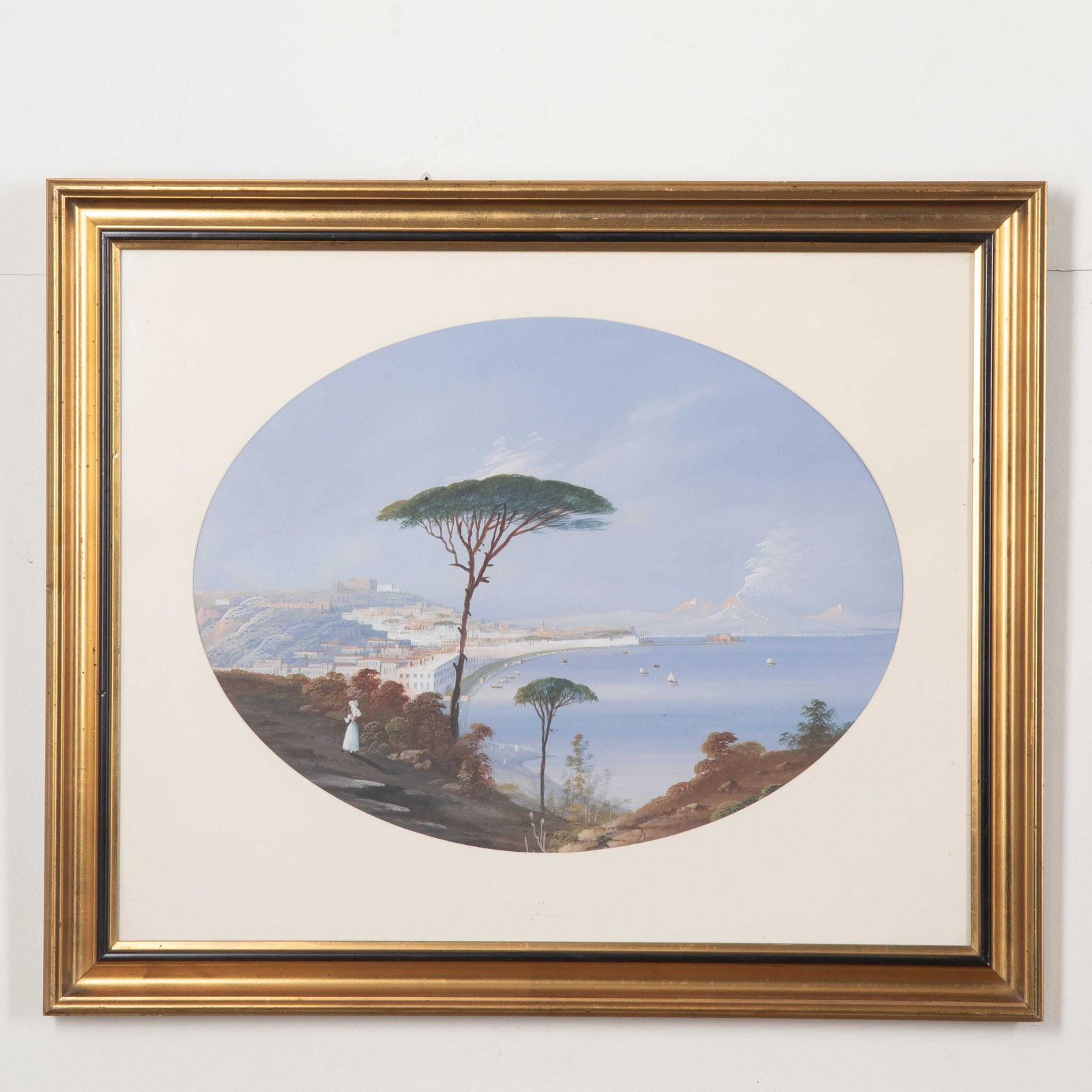 Pair Of 19th Century Gouches Of Naples photo Art