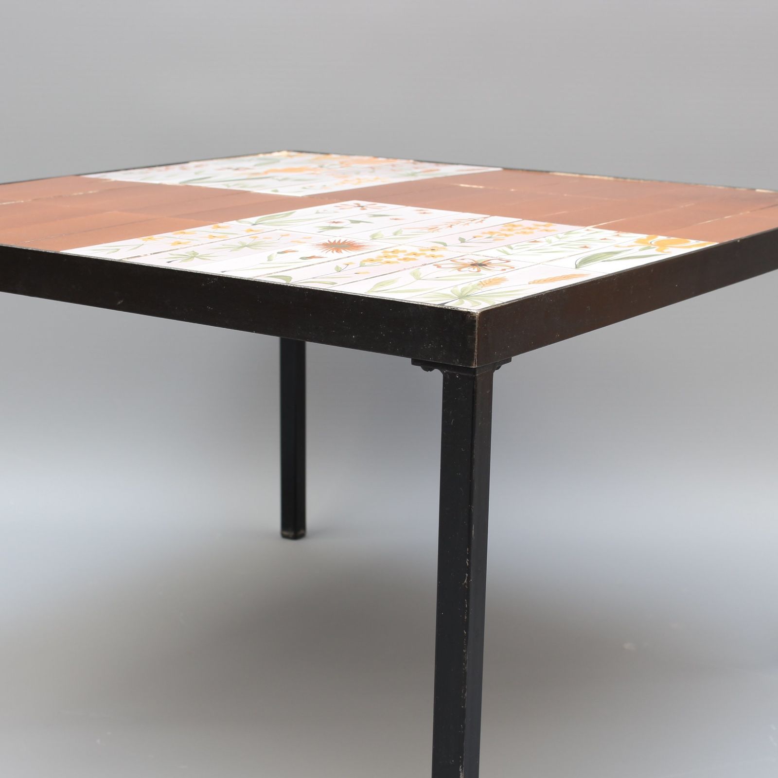 Coffee Table With Decorative Ceramic Tiles By Roger Capron (Circa 1970s) photo vinterior