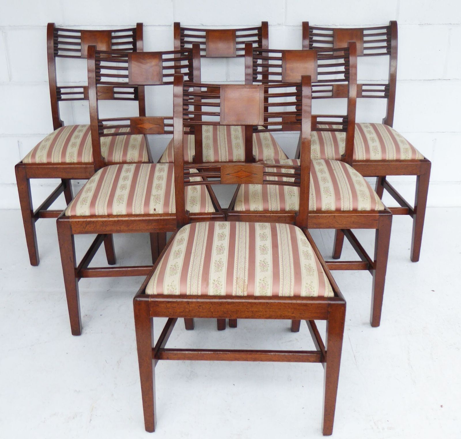 Set Of 8 George III Mahogany Dining Chairs photo furniture