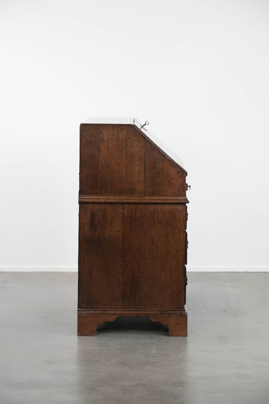 Large Antique 18th Century English Oak Chest Of Drawers/Desk/Chest Of Drawers With Secret Compartments And A Stepped Interior photo Furniture