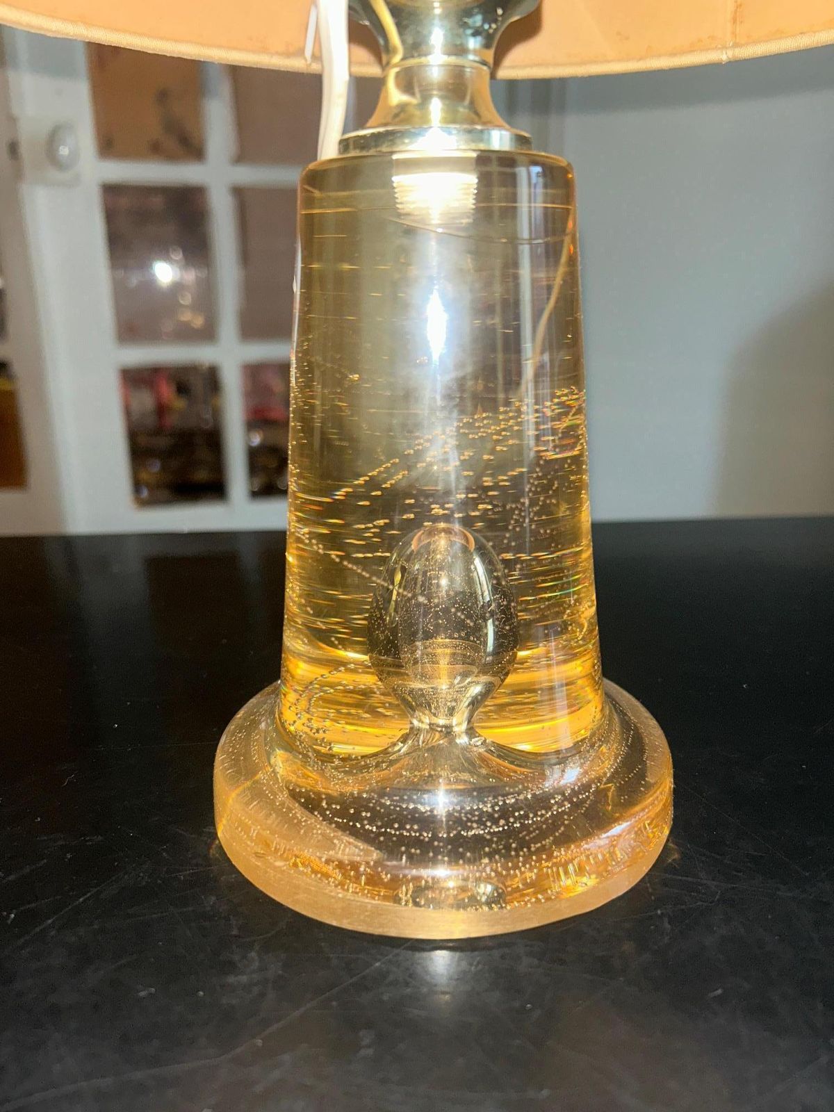 Pair Of Aro Leuchten Resin Lamps, 1970 photo for sale