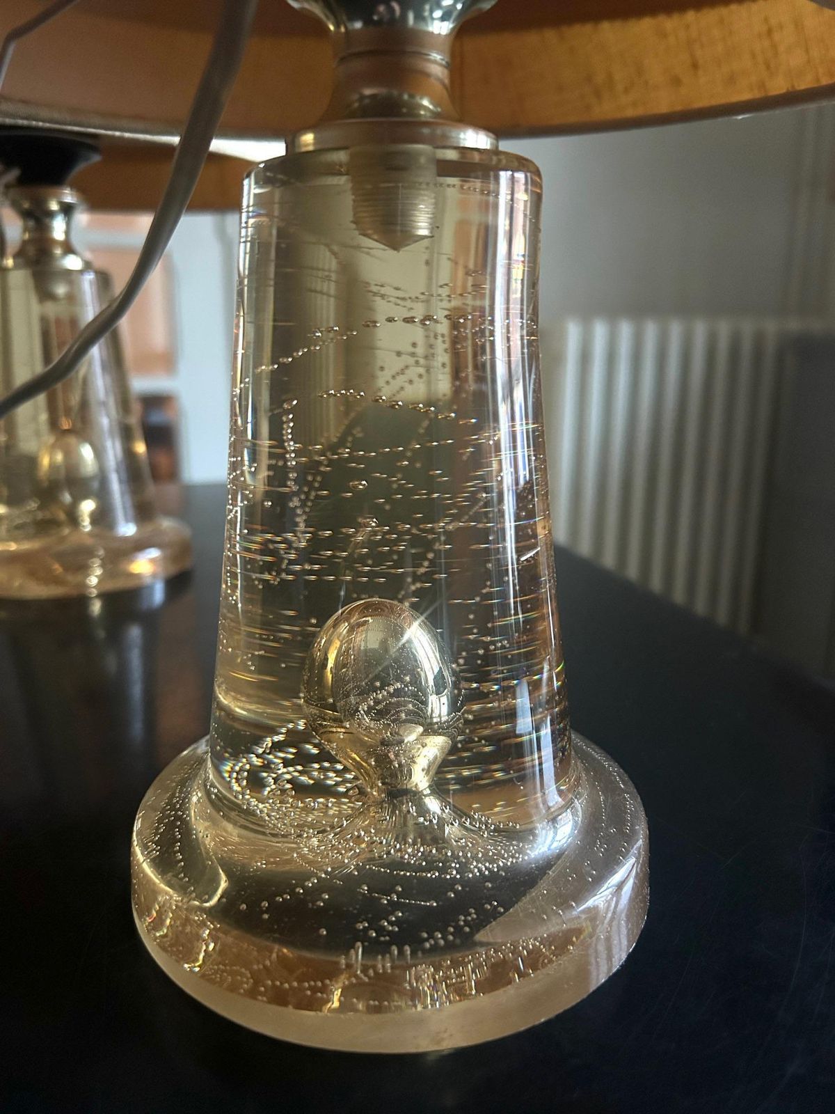 Pair Of Aro Leuchten Resin Lamps, 1970 photo vinterior