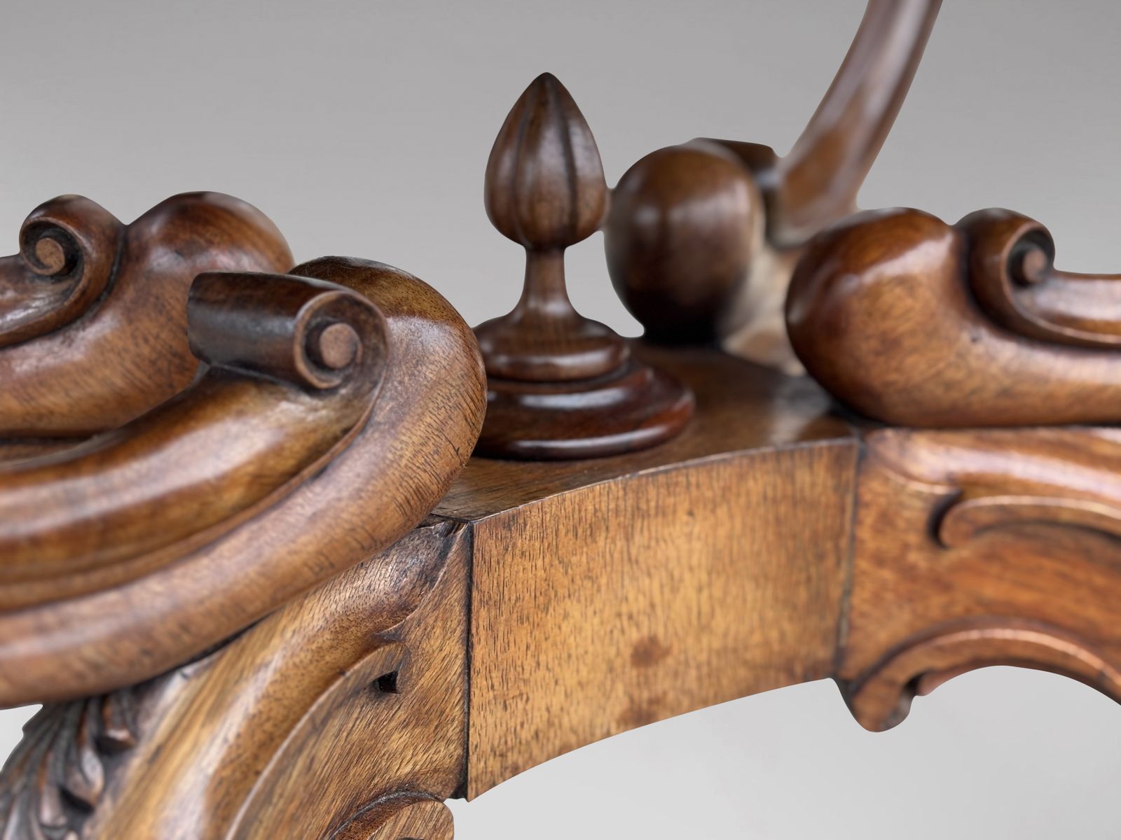 Mid 19th Century Victorian Period Burr Walnut Carved Centre Table photo buy