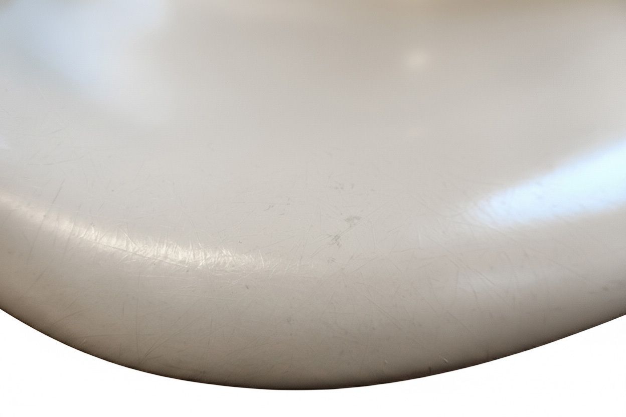 Original Vintage Eames Dar Fiberglass Armchair   Herman Miller (C.1974 85), Off White, Summit Shell, Eiffel Base photo vinterior