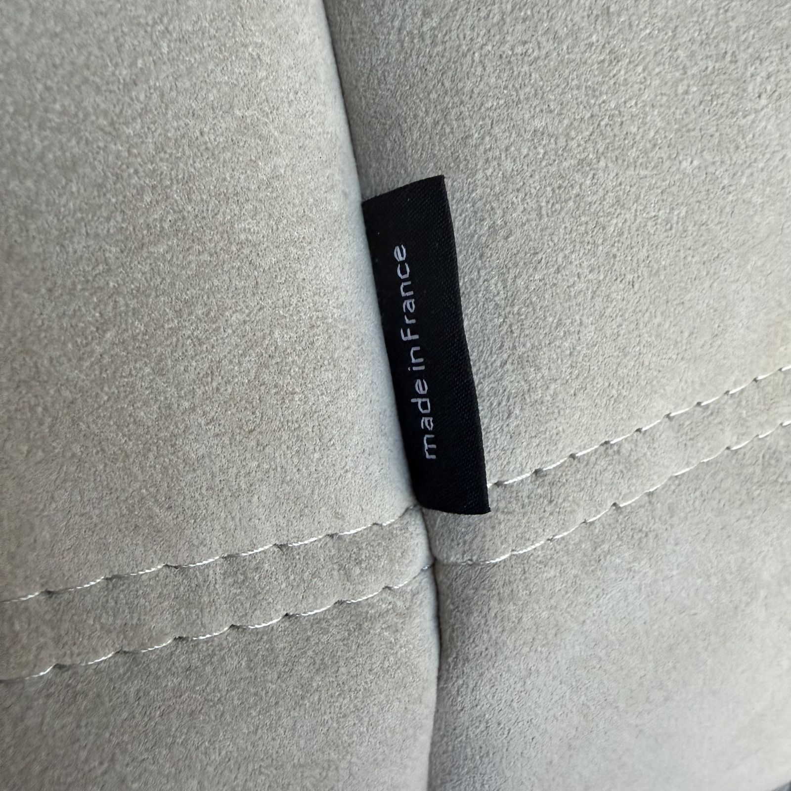 Ligne Roset Togo Ottoman Footstool   Alcantara   Sea Sand   Excellent Condition photo furniture