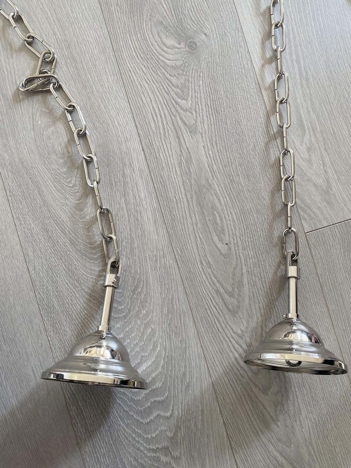 Contemporary Oval Champagne E Fumè “Tronchi” Murano Glass Chandelier photo vinterior