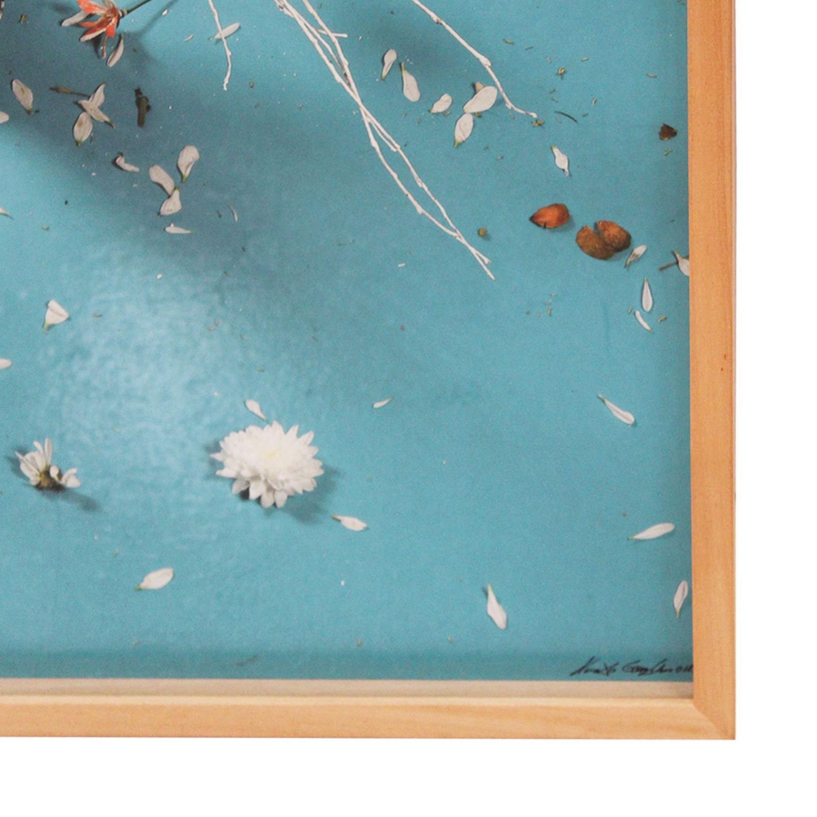 "Gran Bouquet Azul" By Xurxo Gómez Chao Floral Blue Abstract Still Life 2017 photo vintage