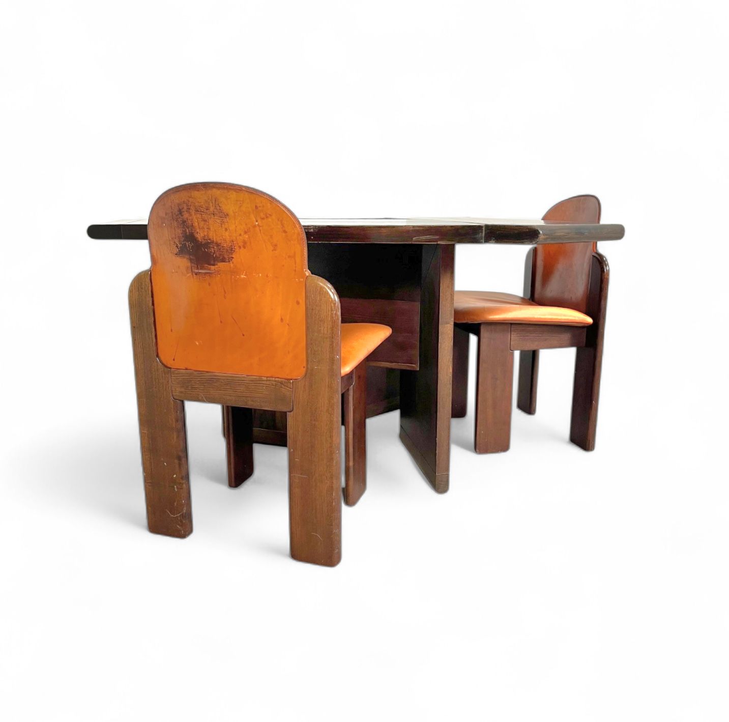8481.0 Mid Century Dining Table And 3 X Chairs By Silvio Coppola For Fratelli Montina Italy / 1970s photo