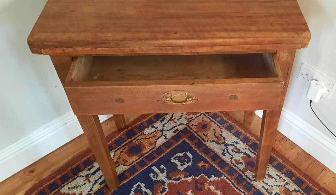 Antique Victorian Single Drawer Side Kitchen Table Console Table Hall Table photo vinterior