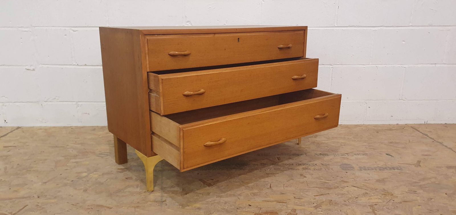 Mid Century 3 Drawer Low Chest photo buy