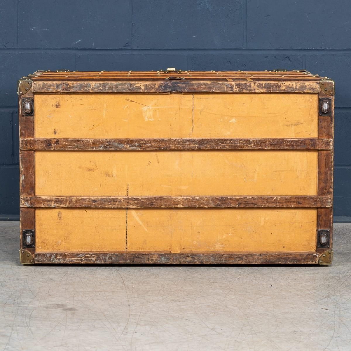 Antique 20th Century Louis Vuitton Trunk In Monogram Canvas, France C.1920 photo buy