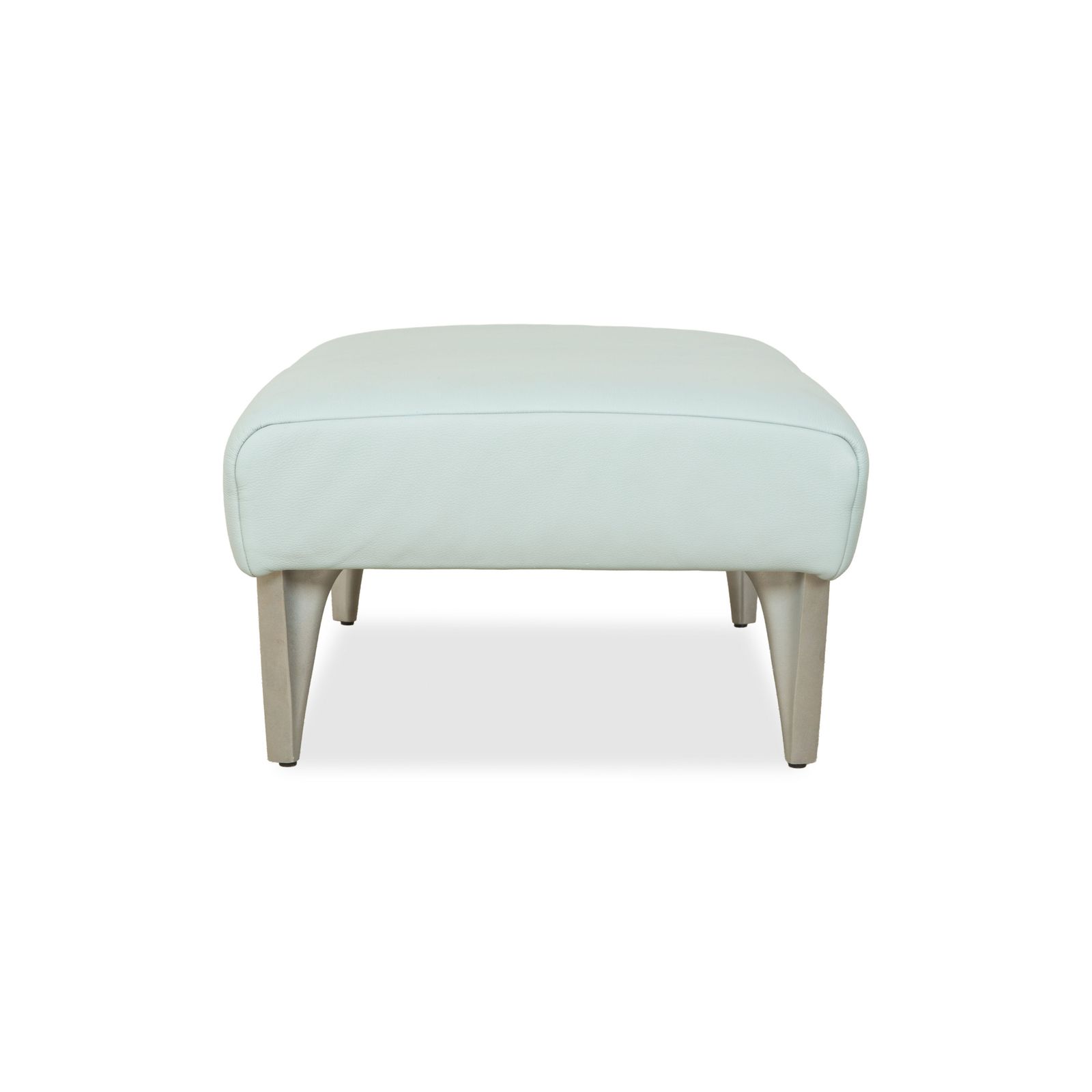 Tabouret Rolf Benz 1600 en cuir bleu clair menthe photo vinterior