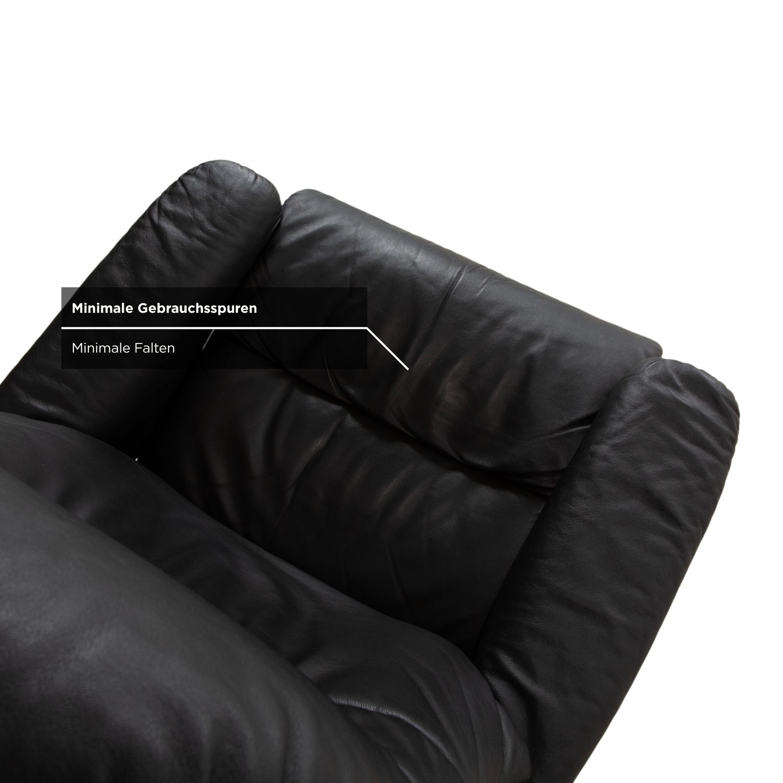 Furniture Stressless Sunrise Leather Recliner Dark Grey Anthracite With Manual Reclining Function photo
