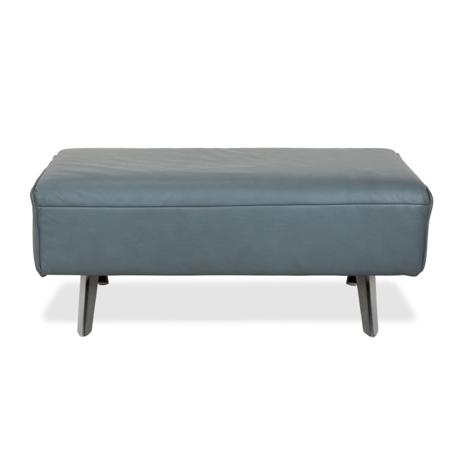 Himolla Biella Leather Stool Blue Grey Petrol photo vinterior