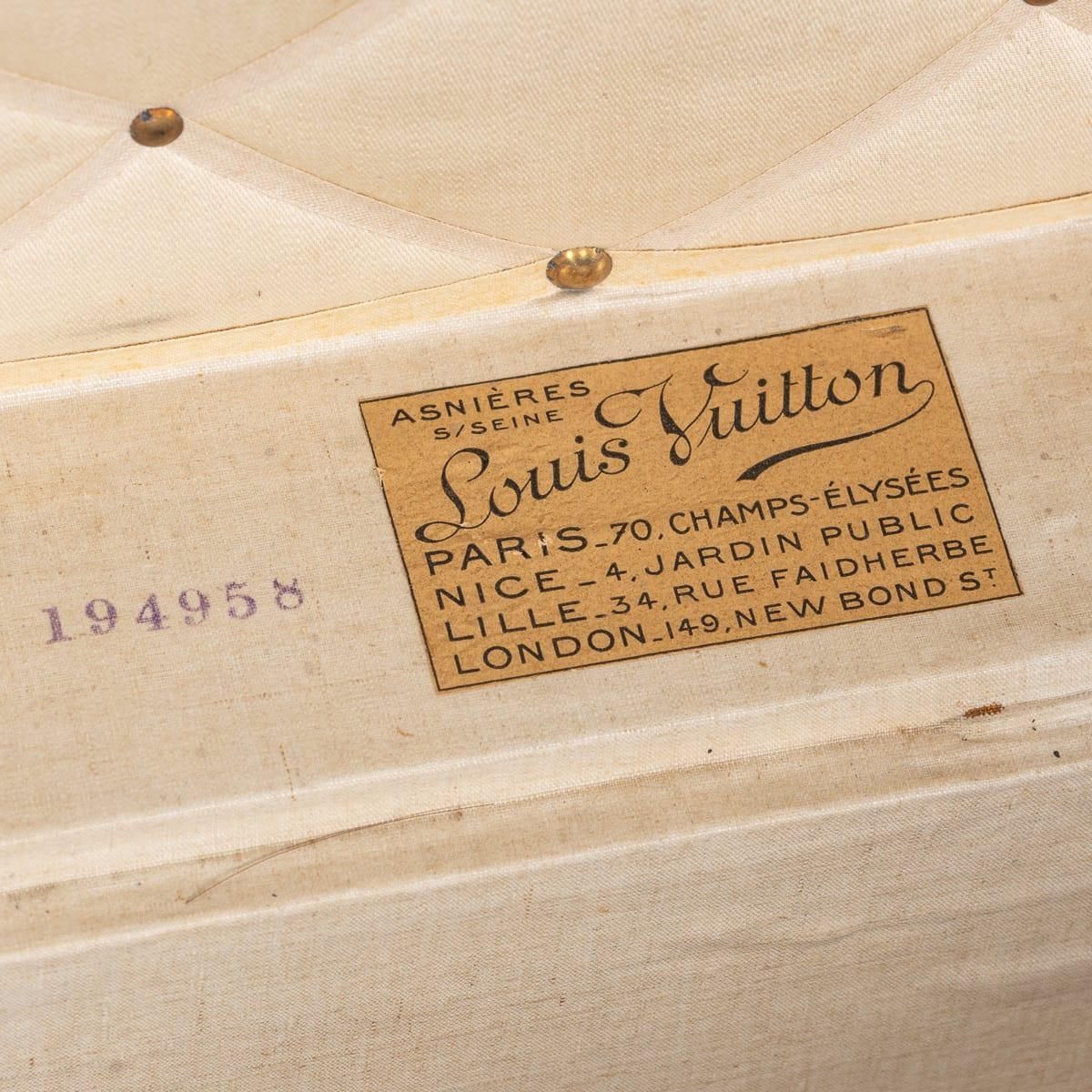 photo buy Louis Vuitton Hat Trunk, Damier Canvas & Black Leather, France, 1920